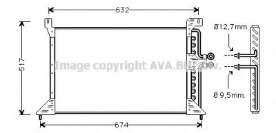 AVA QUALITY COOLING fd5243 -  Конденсатор, кондиционер